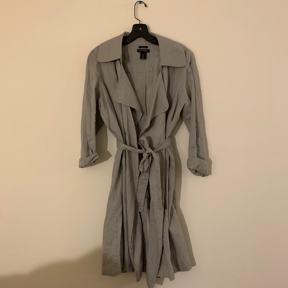 Linen Trench Coat
